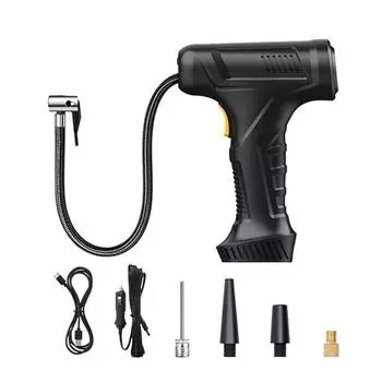 Беспроводной насос для накачивания шин 12 В, портативный воздушный компрессор, насос, перезаряжаемый, автоматический, интеллектуальный воздушный насос, автоматическое отключение, аккумуляторный насос для автомобильных шин United States