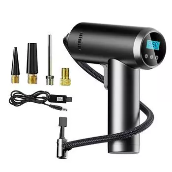 Беспроводной насос для накачивания шин Воздушный компрессор Надувной насос Портативный надувной насос Светодиодная подсветка