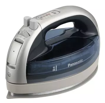 Беспроводной паровой утюг Panasonic с W-образной головкой, серебристый NI-WL606-S
