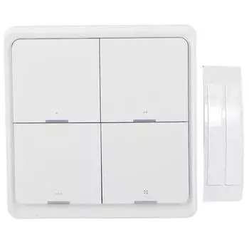 Беспроводной переключатель сцен Intelligent 4?Настенный выключатель Way Panel с управлением через приложение для мобильного телефона для ZigBee