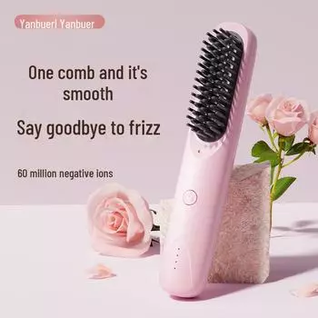 Беспроводной перезаряжаемый выпрямитель для волос двойного назначения для прямых и вьющихся волос