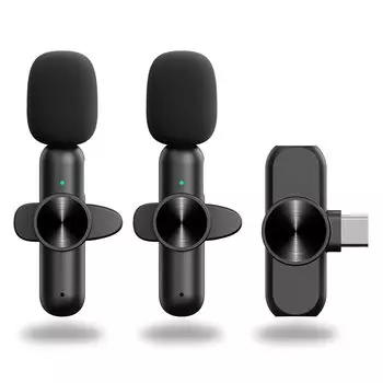 Беспроводной петличный беспроводной смартфон видеоклип звук коллекция внешний мини USB 20M звук шум штекер подходит для микрофона Tik Live Vlog,