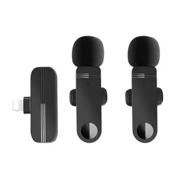 Беспроводной петличный микрофон, мини-микрофон для записи аудио и видео для iPhone, Android, ноутбука, игровой микрофон для мобильного телефона 1 in 1Type C