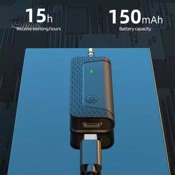 Беспроводной петличный микрофон с шумоподавлением, быстрое сопряжение, Plug Play, универсальный мини-микрофон с всенаправленным звукоснимателем на 360 градусов A