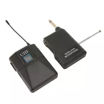 Беспроводной петличный микрофон с шумоподавлением Мини UHF клипса на микрофон для сценического выступления KTV