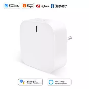 Беспроводной плагин Tuya 2.4G WI-FI Многорежимный шлюз-концентратор ZigBee Bluetooth Суб-устройства Умная автоматизация Связь Соединительный мост 110-240V