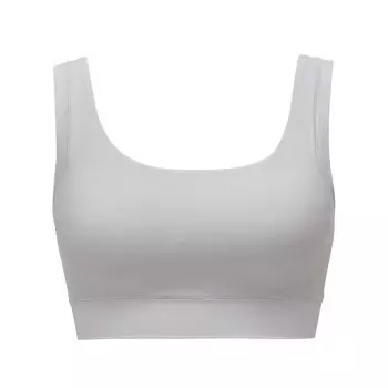 Беспроводной полумягкий и эластичный во всех 360 Magical Plain Gray [Lucian] бюстгальтер, Верх, Градусы, Посадка, Тип, Женский, серый