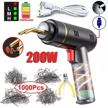 Беспроводной портативный пластиковый сварочный аппарат, комплект аккумуляторов Type-C, 4 шт., пистолет для сварки пластиковых скоб, ремонт бампера Type-c