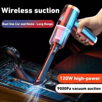 Беспроводной портативный пылесос для автомобиля, мощный всасывающий мини-ручной пылесос для автомобиля и дома