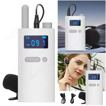 Беспроводной приемник системы экскурсовода, радиопередатчик/приемник гида с микрофоном, аудиопередатчик для перевода на конференцию