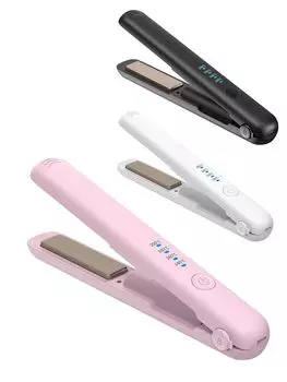 Беспроводной профессиональный утюжок для волос 2WAY Hair Professional емкостью 3200 мАч с 4 уровнями регулировки температуры, автоматической блокировкой питания для предотвращения случайного включения, легко подарить