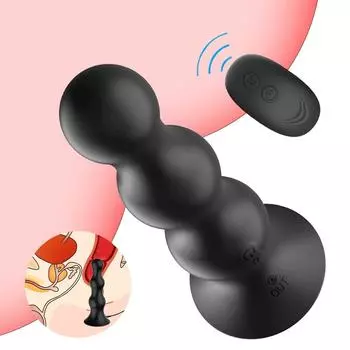 Беспроводной пульт дистанционного управления Надувной массажер простаты – Расширяющийся анальный плаг для мужчин и женщин, Электрический вибрационный анальный плаг, BDSM игрушка для взрослых