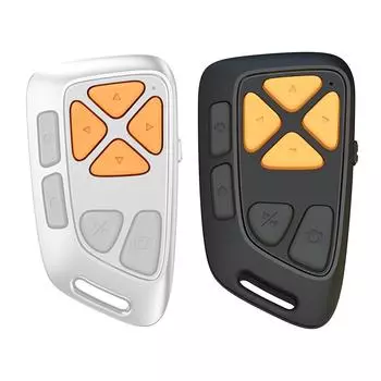 Беспроводной пульт дистанционного управления, Bluetooth-совместимый, диапазон управления 10 м, 8 кнопок отключения звука для Android iOS iPhone iPad Tik Tok чёрный