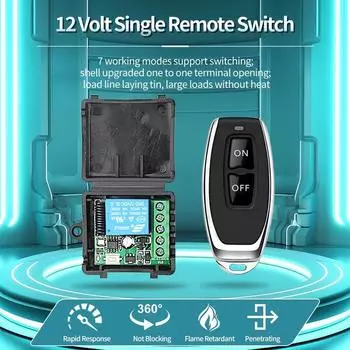 Беспроводной пульт дистанционного управления DC12V RF433Mhz 10A релейный приемник модуль передатчик ВКЛ ВЫКЛ пульт дистанционного управления для замка гаражных ворот