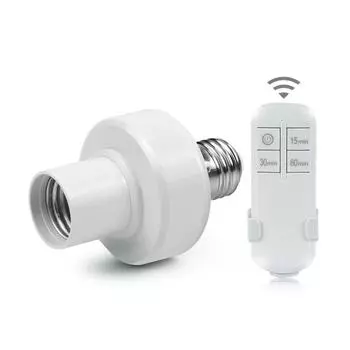 Беспроводной пульт дистанционного управления E27, лампочка, цоколь, держатель, 110 В, 220 В, таймер для умного дома 110V