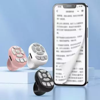 Беспроводной пульт дистанционного управления с поддержкой Bluetooth, регулировка громкости, быстрое подключение, легкий перелистыватель страниц с возможностью подзарядки белый