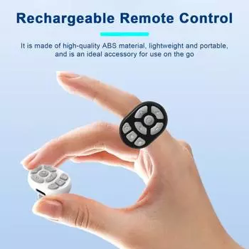 Беспроводной пульт дистанционного управления с поддержкой Bluetooth, регулировка громкости, быстрое подключение, легкий, перезаряжаемый чёрный