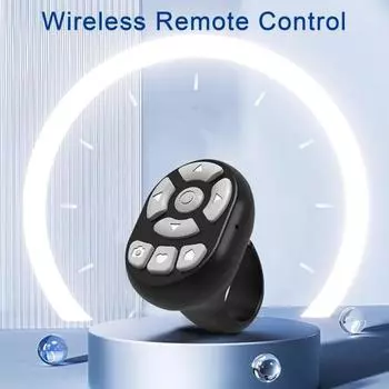 Беспроводной пульт дистанционного управления с поддержкой Bluetooth, регулировка громкости, быстрое подключение, легкий перелистыватель страниц с возможностью подзарядки белый