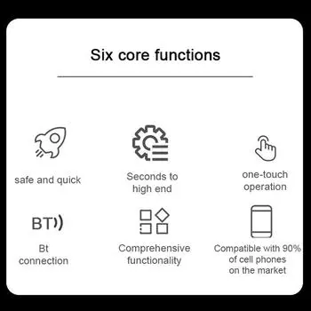 Беспроводной пульт дистанционного управления телефоном BT5.0 Автомобильная кнопка управления на рулевом колесе для автоответчика, чёрный