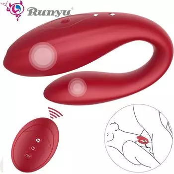 Беспроводной пульт дистанционного управления, U-образный фаллоимитатор, вибратор, стимулятор точки G, клитора, секс-игрушки для пар, взрослых, для женщин и мужчин