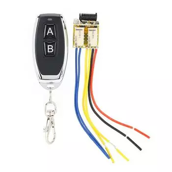 Беспроводной пульт дистанционного управления, универсальный двухпозиционный переключатель, релейный модуль приемника для открывания гаражных ворот