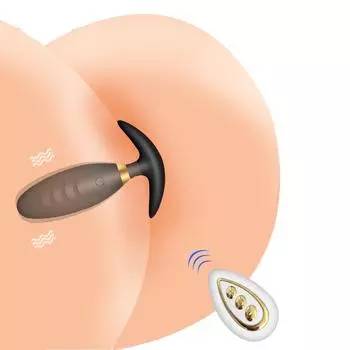 Беспроводной пульт дистанционного управления, вибрирующая анальная пробка, носимые силиконовые анальные игрушки, 10 вибраций