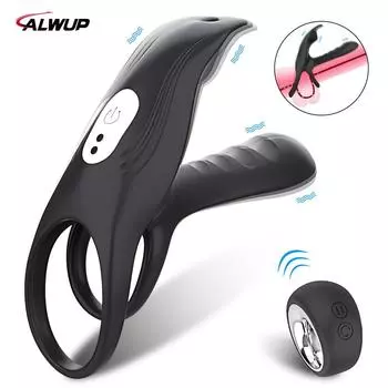 Беспроводной пульт дистанционного управления, вибрирующие кольца для пениса, секс-игрушки для мужских пар, вибратор для задержки эякуляции, для мужчин, взрослых, 18