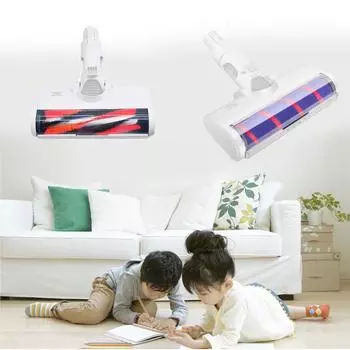 Беспроводной пылесос, электрическая щетка для пола с мягкой бархатной барабанной всасывающей головкой One Size синий