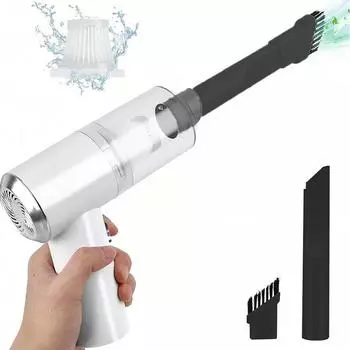 Беспроводной пылесос двойного назначения для дома и автомобиля 120 Вт мощный пылесос мини-машина для уборки бытовая техника белый