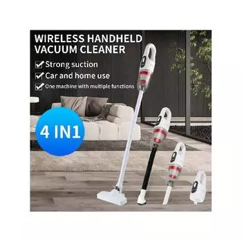 Беспроводной пылесос Fast Clean, мощный пылесос 4 в 1, легкий вертикальный пылесос, аккумуляторный пылесос белый