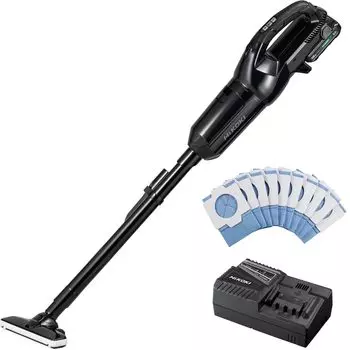 Беспроводной пылесос HiKOKI 18 В R18DPA в бумажной упаковке, мощный черный аккумулятор и зарядное устройство в комплекте R18DPA(БАБ)