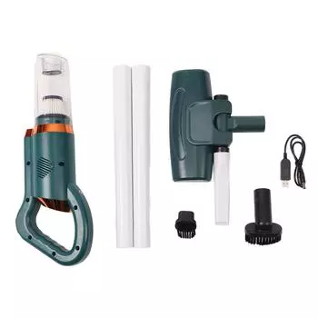 Беспроводной пылесос, легкий, с силой всасывания 8500 Па, пылесборник 500 мл, ручной зелёный