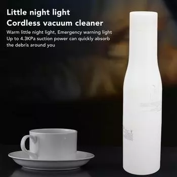 Беспроводной пылесос мощностью 65 Вт с ночником Тип C Ручной пылесос 4,3 кПа DC 5 В