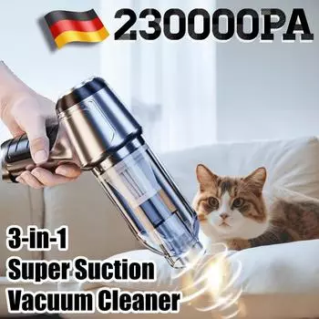 Беспроводной пылесос, мощный портативный пылесос, мини-сильная аукционная машина, ручные воздуходувные машины для очистки, домашний автомобиль Updated