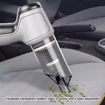 Беспроводной пылесос ручной домашний пылеуловитель 3в1 всасывающий многофункциональный пылесос серый