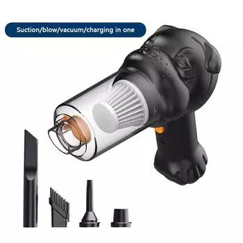 Беспроводной пылесос с милой собакой, бытовой пылесос с зарядкой через USB, большой всасывающий пылесос, ручной настольный пылесос as the picture