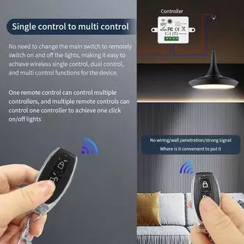 Беспроводной RF 433MHz пульт дистанционного управления выключатель света DIY модуль 10A релейный приемник ключ передатчик переключатель для домашнего освещения Led