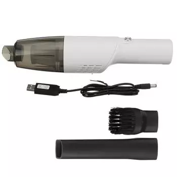 Беспроводной ручной автомобильный пылесос DC 7.4V 10000Па для уборки рабочего стола, дома, салона автомобиля, мини-портативный автомобильный пылесос 120 Вт белый