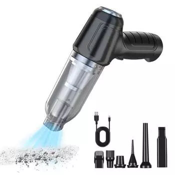 Беспроводной ручной автомобильный пылесос с бесщеточным двигателем, мощное всасывание, низкий уровень шума, многофункциональный автомобильный пылесос B