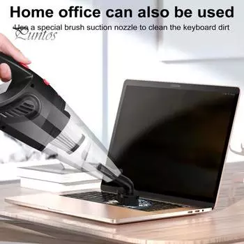 Беспроводной ручной автомобильный пылесос с мощным всасыванием, высокоскоростным двигателем, многофункциональной фильтрацией, портативным пылесосом с набором сменных насадок чёрный