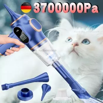 Беспроводной ручной пылесос 120 Вт, мощный электрический портативный пылесос для удаления клещей, пылеуловителей, офисной бытовой техники, пылесосов для автомобилей синий