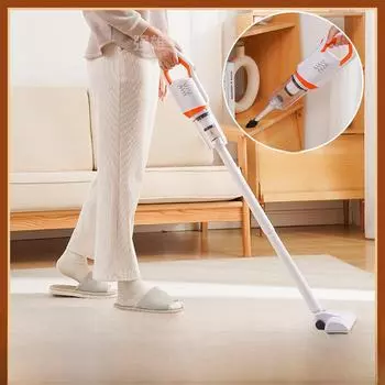 Беспроводной ручной пылесос Eco Bear: Мощное всасывание для дома и автомобиля, влажная/сухая уборка, подметальная машина двойного назначения и швабра. English packaging