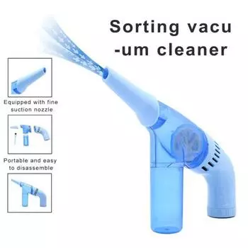 Беспроводной ручной пылесос Мощная очистка Мини-размер Настольный универсальный портативный пылесос для домашнего автомобиля синий
