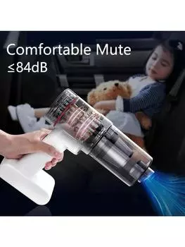 Беспроводной ручной пылесос с функцией мытья полов, домашний автомобильный пылесос, портативный мини-пылесос высокой мощности