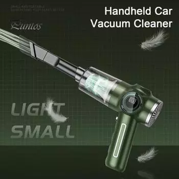 Беспроводной ручной пылесос с функцией влажной и сухой уборки, с мощной мощностью всасывания, перезаряжаемый беспроводной автомобильный пылесос чёрный
