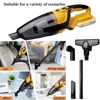 Беспроводной ручной пылесос Yousheng 200 Вт, портативный автомобильный пылесос с 3 фильтрами, мощность всасывания 10 кПа жёлтый