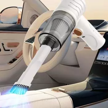 Беспроводной ручной пылесос Yousheng, мощный всасывающий, беспроводный, с зарядкой от USB, автомобильный пылесос с эргономичной ручкой и низким уровнем шума белый