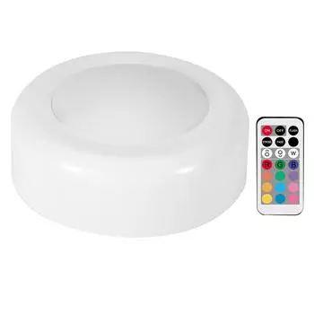 Беспроводной светодиодный светильник-шайба RGB 12 цветов с регулировкой яркости для ночного холла
