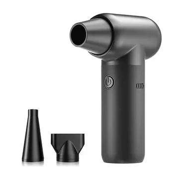 Беспроводной сжатый воздух Пылесос Мини Воздуходувка Пылесос 110000 об/мин Воздуходувка Пылесос с 3 насадками 3 чёрный