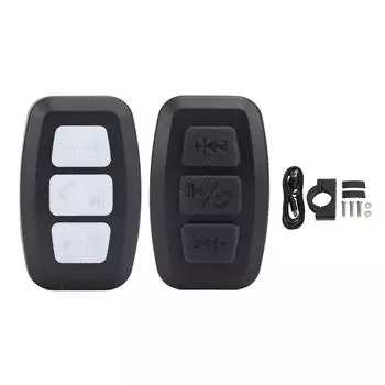 Беспроводной телефонный контроллер BT IPX6 многофункциональный перезаряжаемый велосипедный телефон пульт дистанционного управления 5 В White